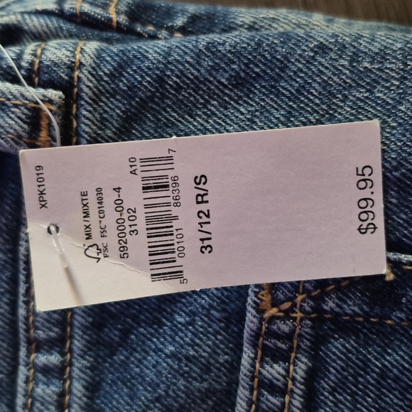 GAP- WIDE LEG HIGH RISE DENIM - Picture 4 of 4